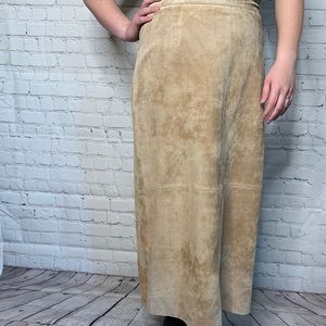 Brandon Thomas 100% Leather Skirt.